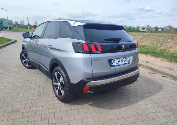 Peugeot 3008 cena 88500 przebieg: 50000, rok produkcji 2019 z Wągrowiec małe 211